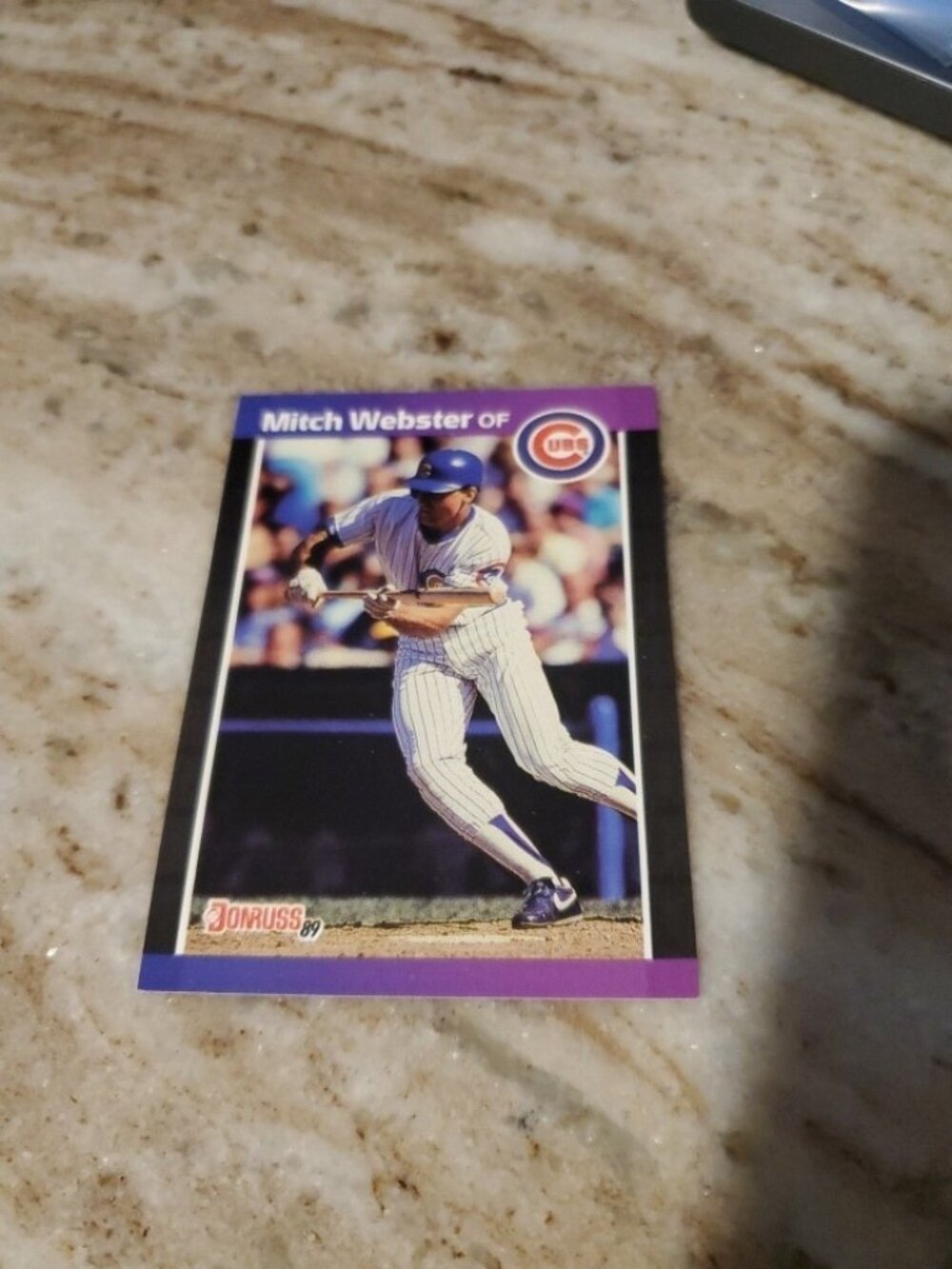 1989 Donruss - Mitch Webster #459 *Denotes* on Back